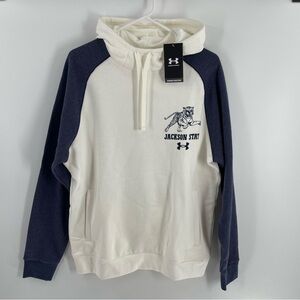 NWT Under Armour Jackson State Tigers Pullover Hoodie Sweatshirt Men's M Casual